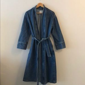 Wilfred denim long jacket